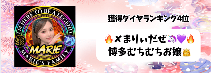 ONECARAT　マンスリーランキング　7月　TikTokLIVE