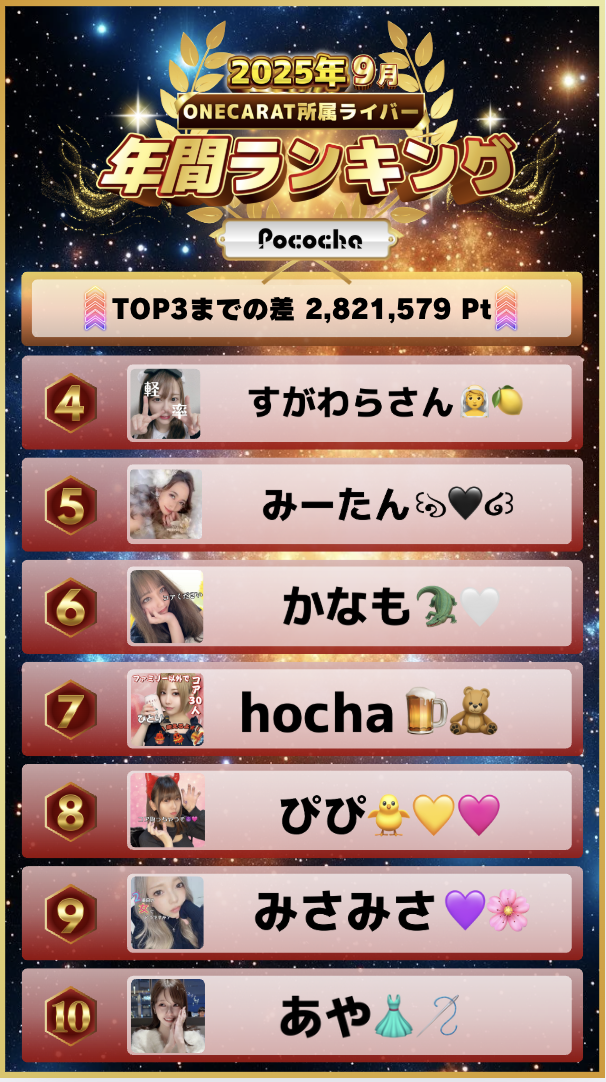 9月　Pococha　年間