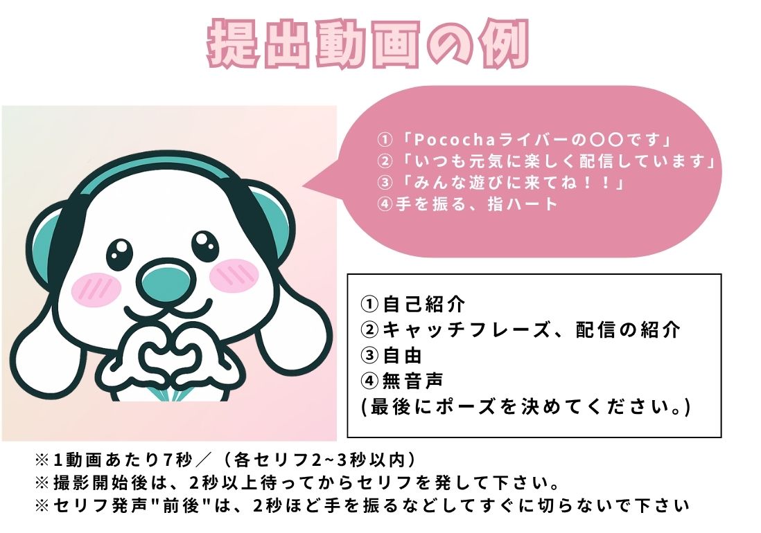 ビジョン動画　提出時　注意事項　単独