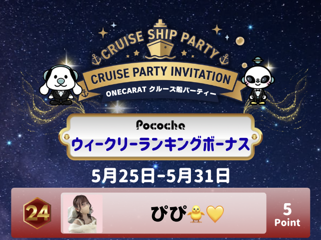 ウィークリーランキングボーナス